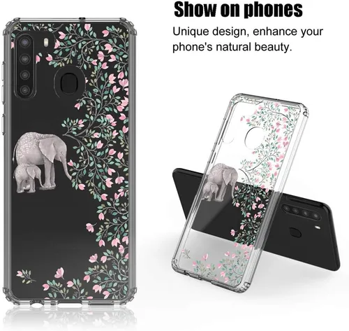 Miniatura 6 de Funda transparente para Samsung Galaxy A21 (6.4", 2020) [Elefante]