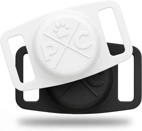 Miniatura 10 de Pup Culture Soporte de AirTag para collar de perro, para rastreador de perros GPS, para Apple iPhone, para perros y gatos Naranja