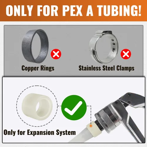Miniatura 3 de SUNGATOR Paquete de 2 adaptadores Pex A de expansión de 1 x 1 pulgada macho NPT de latón sin plomo, ASTM F1960 solo para tubos Pex-A