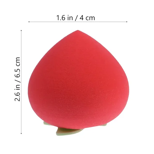 Miniatura 2 de Uonlytech Esponja de belleza de frutas, almohadillas de algodón para maquillaje facial, kit de maquillaje de cara, base de maquillaje en polvo