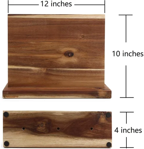 Miniatura 2 de Soporte magnético para cuchillos, bloque universal para cuchillos con imán fuerte de 12 x 10 pulgadas, soporte de exhibición y estante