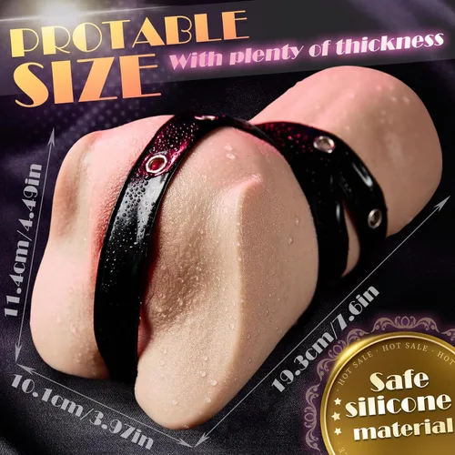 Miniatura 5 de Muñeca de silicona de bolsillo para masturbación masculina - Masturbador ultra realista con textura de piel en 3D, labios gruesos, muñecas sexuales