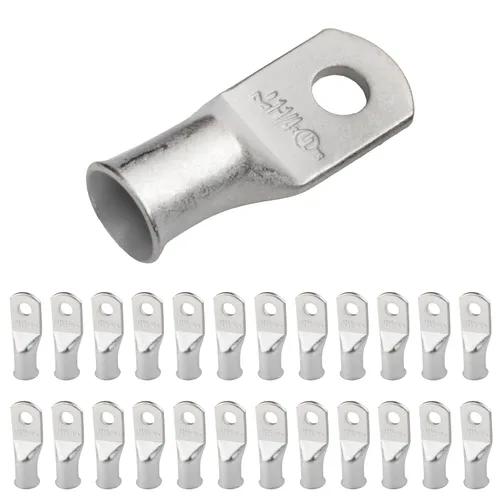 Miniatura 151 de SELTERM 5 piezas terminales de cable de cobre estañado 1/0 AWG perno de 1/2", extremos de cable de batería, terminales de anillo, conectores
