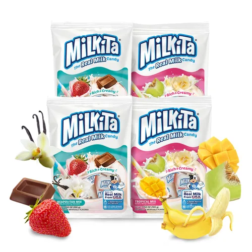 Miniatura 25 de Milkita Bites - Caramelos de leche – Dulces saludables bajos en azúcar con leche real para niños y adultos – Tamaño de bocado, caramelo sin gluten