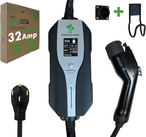 Miniatura 10 de Cargador Primecom de 32 amperios y 40 amperios de nivel 2, para vehículos eléctricos (EV), (240 V, 32 A/40 A), cargador de coche eléctrico NEMA