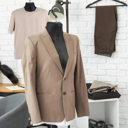 Miniatura 2 de Lallisa 1 paquete de maniquí masculino con forma de vestido de torso con forma de camiseta, cuerpo de medio maniquí, cintura redondeada, cuerpo