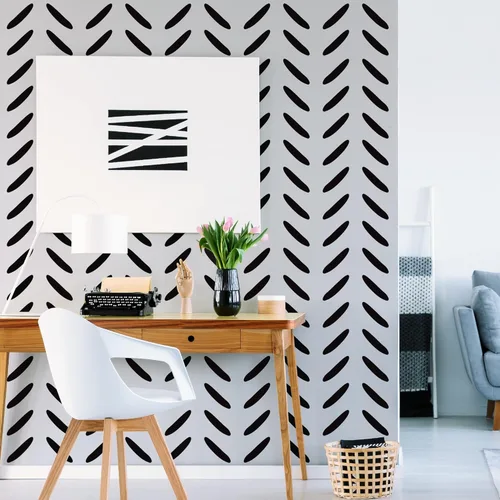 Miniatura 7 de Calcomanías de pared de cruz de vinilo negro, para despegar y pegar, moderno, bohemio, minimalista, geométrico, abstracto, más calcomanías de pared