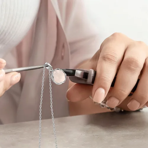 Miniatura 14 de 925 Sterling Silver Gemstone Necklace Women - Gemstone Pendant Necklace Silver- Birthstone Necklace - Silver Jewelry for Women- Minimalist Jewelry
