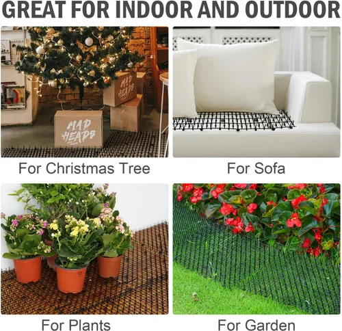 Miniatura 6 de POMEAT 15 alfombrillas para gatos con púas de 16 x 12 pulgadas, alfombrillas disuasorias para gatos al aire libre para gatos y perros, picos de gato