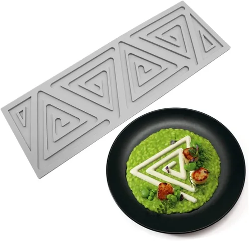 Moldes de silicona triangulares – Moldes de caramelo de chocolate con forma de corazón y ramas de árbol 3D (B1 16.2 x 5.48 x 0.24 pulgadas)