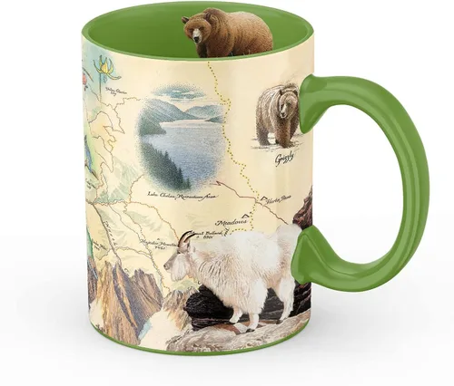 Miniatura 36 de Xplorer Maps Boston Map Taza de cerámica (16 onzas) – Taza de café sin BPA para bebidas calientes y frías – perfecta para oficina, hogar o regalo