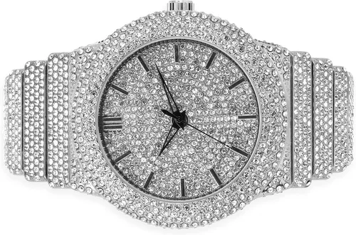Miniatura 4 de ICE STAR Reloj de diamantes totalmente helado para hombre, caja de 1.811 in