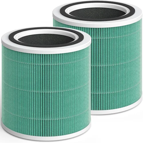 Filtro de repuesto AC400 compatible con purificadores Purivortex AC400, filtro H13 3 en 1 (paquete de 2), color verde