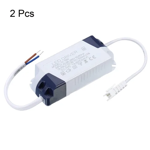 Miniatura 3 de PATIKIL 12-18W 300mA LED Driver, 2pcs AC 85-265V Salida 36-72V DC Conector macho Conector Rectificador de corriente constante Transformador Fuente