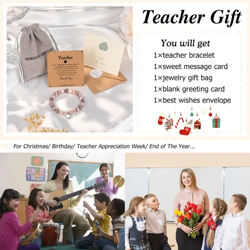 Miniatura 6 de PINKDODO Regalos de agradecimiento para profesores, regalos para profesores para mujeres, regalos de cumpleaños para profesores, jubilación, regalos