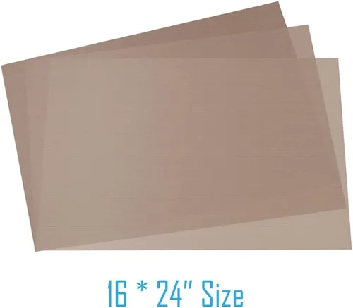 Miniatura 2 de Selizo Paquete de 10 láminas de teflón de PTFE para prensa de calor de 16 x 24 pulgadas, antiadherente, resistente al calor