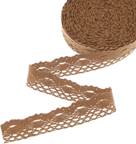 Miniatura 12 de Cordón de costura de ganchillo de encaje de algodón de cinta de encaje verde para envoltura de paquetes de regalo, suministros de álbumes de recortes