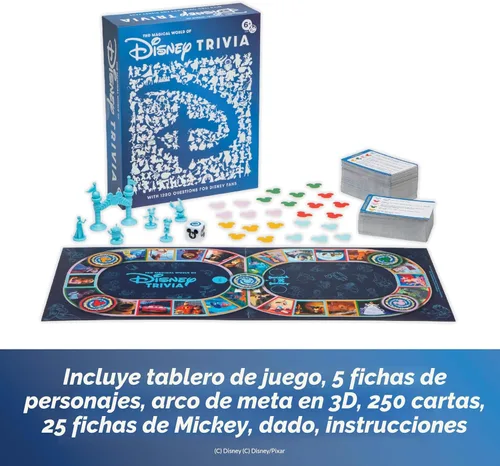 Miniatura 2 de El Mundo Mágico de Juegos de Trivia de Disney – Juegos de Mesa para la Noche Familiar, Juego de Mesa Multijugador, Juego de Mesa Familiar