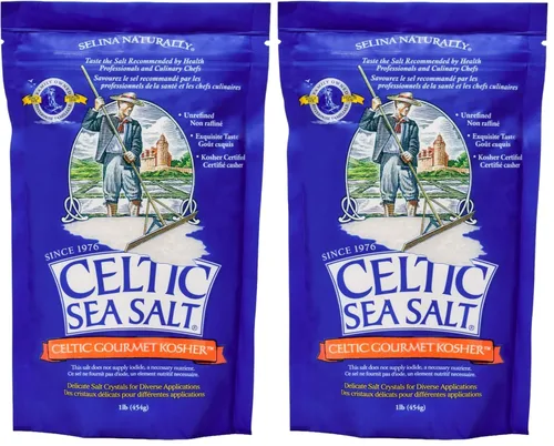 Miniatura 12 de Celtic Sea Salt Kosher - Sal marina sin refinar, de confianza en el chef, cosechada de forma sostenible, certificado GMP, cocina, hornear