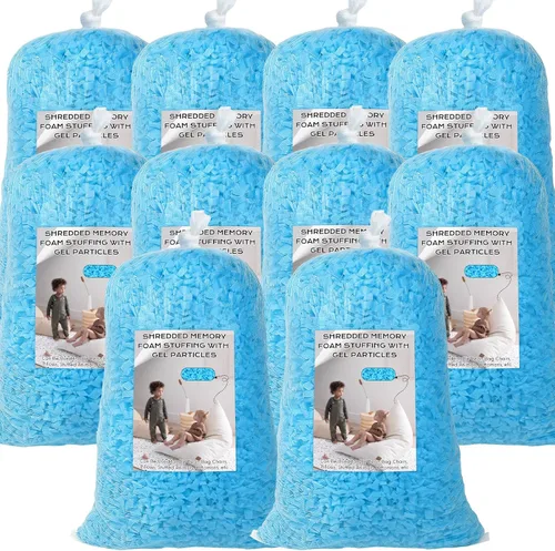 Miniatura 9 de Relleno de Puf, Relleno de Espuma Viscoelástica Triturada de 30 Libras, Relleno de Silla de Puf, Inserto de Recarga para Puf, Relleno para Saco