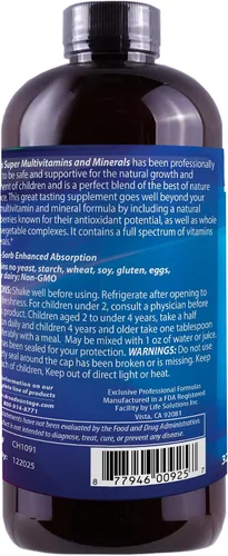 Miniatura 6 de Super MultiVitaminas y Minerales Líquidos para Niños 32oz