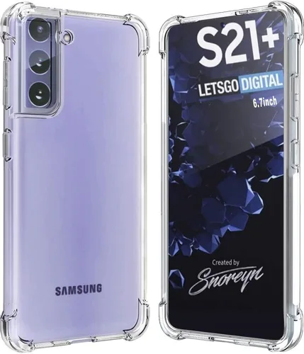 Funda transparente para Samsung Galaxy S21 Plus (S30 Plus) 5G, funda protectora de TPU flexible a prueba de golpes, protección contra caídas y