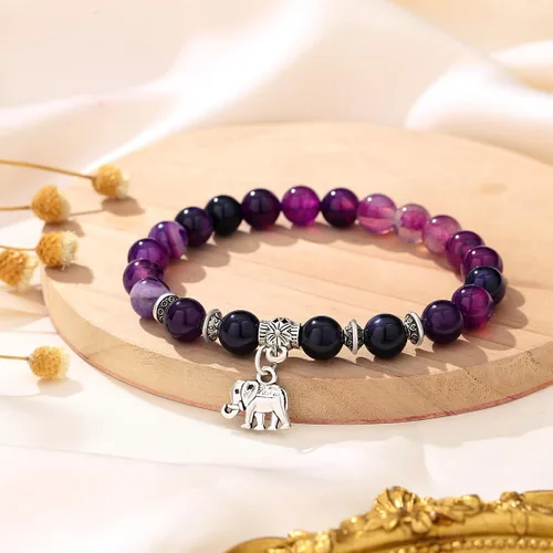 Miniatura 4 de MAIBAOTA Regalos de elefante para mujer, pulsera de elefante, regalos inspiradores, pulseras de fuerza para mujeres, pulsera de ansiedad, pulseras