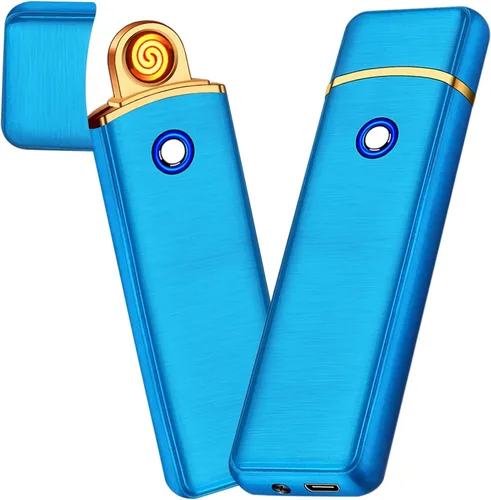 Miniatura 9 de Encendedor electrónico, encendedor inteligente recargable por USB, encendedor eléctrico fresco, portátil, de doble cara, resistente al viento, sin
