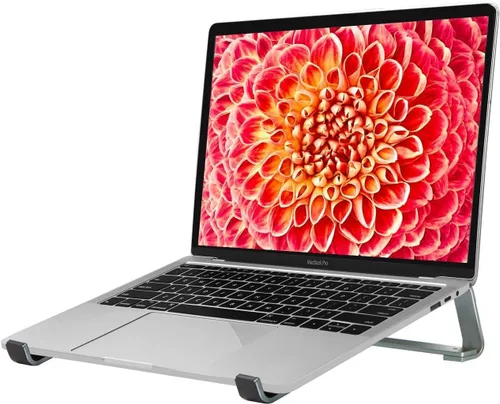 Miniatura 7 de Thibault Soporte ergonómico de aluminio para computadora portátil, elevador de laptop, soporte de refrigeración para laptop, compatible con MacBook