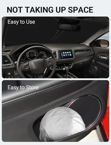 Miniatura 8 de Proadsy Parasol plegable para parabrisas delantero 2026, ajuste personalizado, accesorios HR-V LX Sport EX EX-L 2016-2022