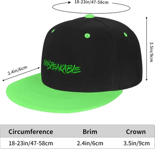 Miniatura 2 de Gorra de béisbol para niños y niñas, gorra de hip hop, ajustable, novedad para niños