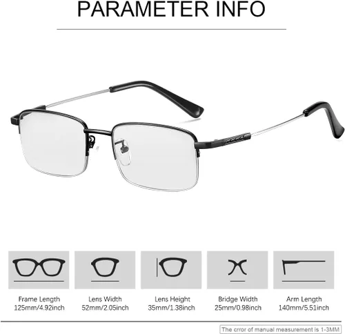 Miniatura 6 de Gafas de lectura multienfoque progresivas fotocromáticas Gafas de sol de transición con protección UV Lectores de sol anti luz azul