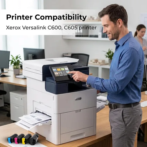 Miniatura 2 de Toner Pros Cartucho de tóner remanufacturado 106R03900 106R03901 106R03902 106R03903 para Xerox VersaLink C600 C605 – Extra Alto Rendimiento 4 Pack