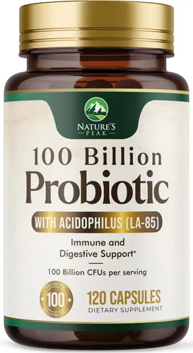 Probióticos 100 mil millones de UFC por porción, 16 cepas probióticas de primera calidad, apoyo inmunológico, salud intestinal, estreñimiento