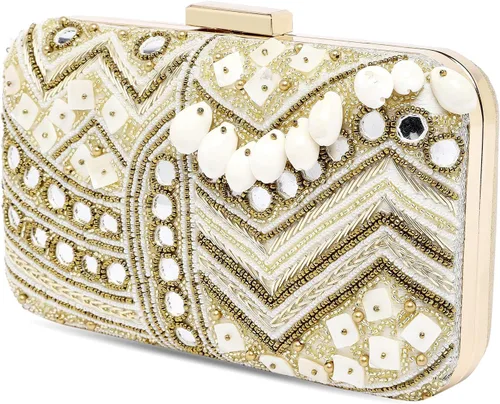 Miniatura 5 de Potli - Bolso de mano para mujer, hecho a mano, elegante, para novia, a la moda