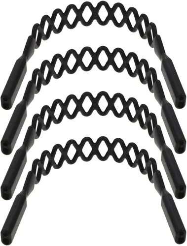 Toddmomy 6pcs Antideslizante Silicona Gafas Fijación Cadenas Correa Elástica para Gafas para Deportes y Uso al Aire Libre Negro