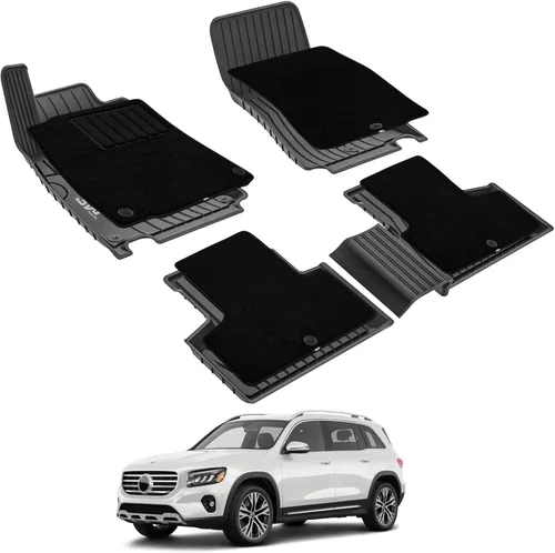 Miniatura 19 de 3W Alfombrilla de maletero para Mercedes Benz GLE 2020-2026 SUV, 350/43 AMG/450/53 AMG/580/63 AMG S Forro de maletero resistente para todo clima