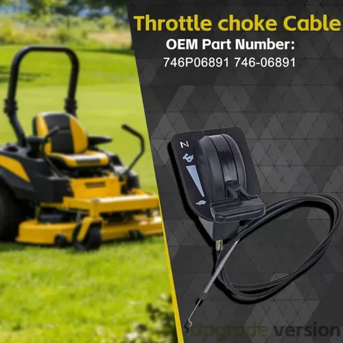 Miniatura 6 de Reemplazo de cable de estrangulador de acelerador de 51 pulgadas 746P06891 746-06891 para Cub Cadet ZT1/ZT2/ZTS Series Compatible