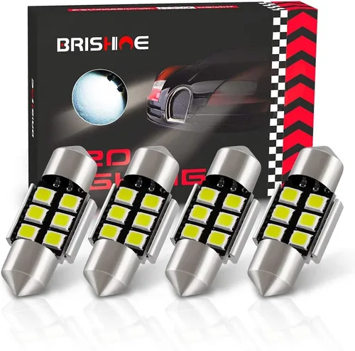 4 bombillas LED Festoon DE3175 de 1.102 in y 1.142 in, 2835 chipsets Canbus sin errores, 1.1 pulgadas, DE3021 3175 3022 N3, bombillas LED para