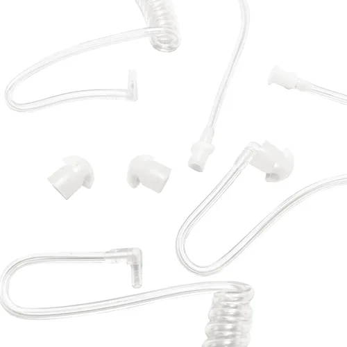 Miniatura 5 de MaximalPower Punta de oído de silicona transparente de 2 piezas para radios bidireccionales