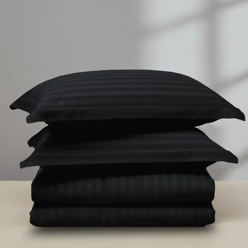 Miniatura 3 de Elegant Comfort Silky-Soft - Juego de funda de edredón de 3 piezas, calidad hotelera, 1500, sin arrugas, tamaño matrimonial/queen, color negro