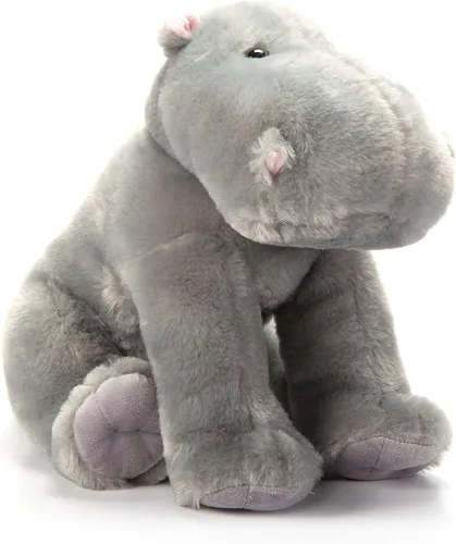 Miniatura 6 de Juguete de peluche de hipopótamo The Petting Zoo, regalos para niños, animales salvajes del zoológico, juguete de peluche de hipopótamo 12 pulgadas