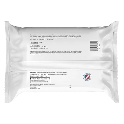 Miniatura 7 de McKesson Toallitas de baño para adultos, sin perfume (paquete de 6, 576 toallitas de baño) - Paños desechables para el cuerpo - Fórmula sin