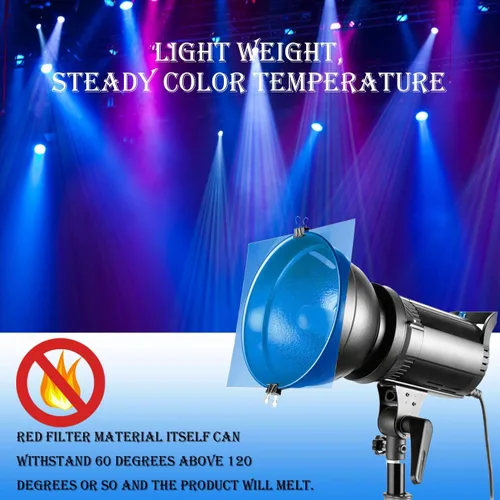 Miniatura 2 de 10 Piezas Filtros de Gel de Corrección de Iluminación Azul Transparente - Filtro de Luz de Gel Hoja de Plástico, 8.5 x 11 Pulgadas