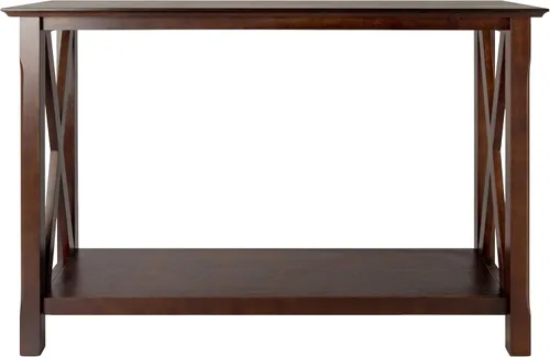 Miniatura 6 de Winsome Xola - Mesa consola con estante en capuchino, mesa de entrada delgada para pasillo, sala de estar, muebles elegantes para cualquier