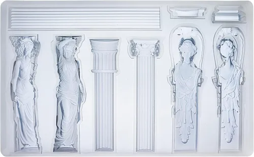 Miniatura 3 de Molde de Arte para Arcilla de Secado al Aire de Policlay, Yeso, Columna Decorativa y Estatua Escultórica Columna y Estatua
