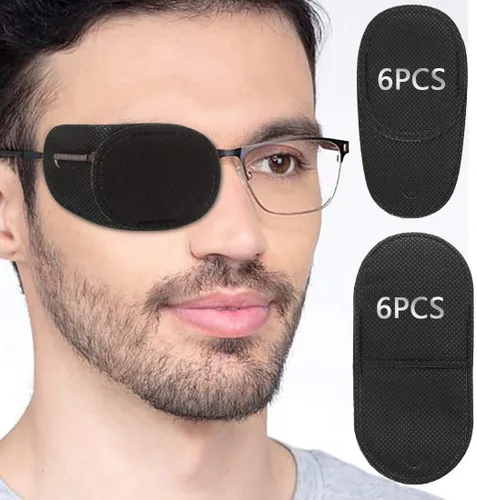 Parches para ojos para adultos y niños, parche para ojos para lentes para tratar ojos perezosos, ambliopía, estrabismo para ojos izquierdos o