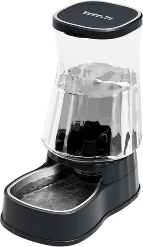 Miniatura 22 de Dispensador automático de agua por gravedad para perros, tazón dispensador de agua de acero inoxidable de 1 galón para perros y gatos, dispensador