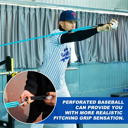 Miniatura 8 de SunNordik Bandas de resistencia para lanzadores, equipo de entrenamiento de béisbol y softbol para mejorar la fuerza del brazo y el entrenamiento