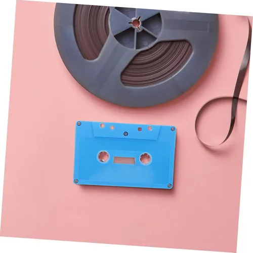 Miniatura 7 de Centro de mesa de fiesta de música, decoración de cinta de casete retro, cintas de casete en blanco para bricolaje Azul (Sky-Blue)